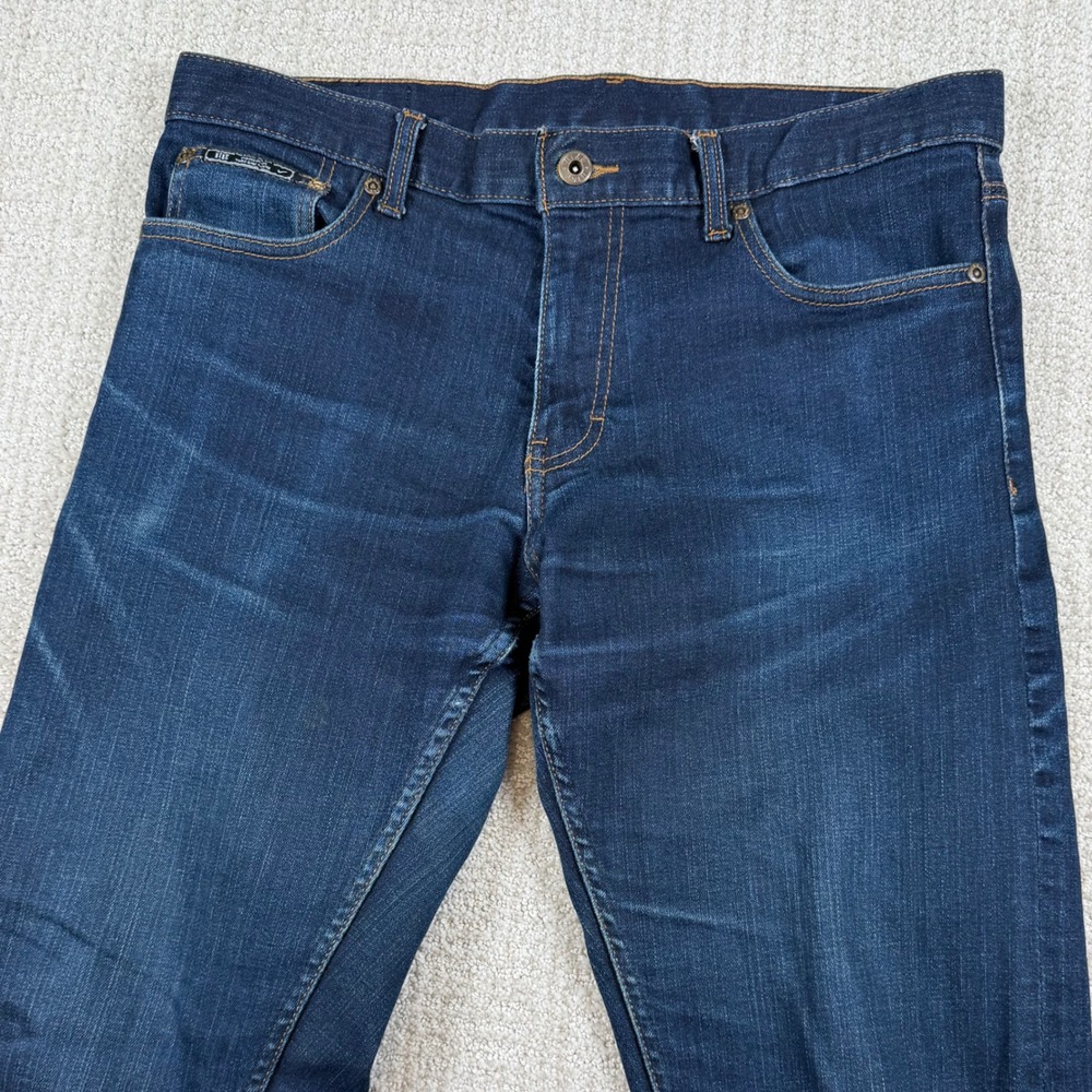 Nike Mens 32x32 Slim Straight Stretch Denim Blue Jeans 509863-460